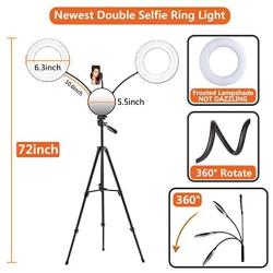 Ring Light with Stand, LED Selfie Ring Light YouTube Video Makeup Phone, 2020 Newest for YouTube Video/Photography