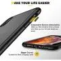 Humixx Shockproof Series iPhone Xs Case/iPhone X Case, [Military Grade Drop Tested] [Upgrading Materials] Translucent Matte Case with Soft Edges, Shockproof and Anti-Drop Protection Case-Black
