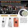 Universal Magnetic Phone Car Mount - LEVIN 360°Rotation Magnetic Cell Phone Holder for Car GPS Compatible with Phone 11 Pro Xs Max X XR Samsung Note 10 9 S10 S9 Plus and Tablets Under 13 Inches