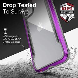 X-Doria Defense Shield, iPhone 11 Case - Military Grade Drop Tested, Anodized Aluminum, TPU, and Polycarbonate Protective Case for Apple iPhone 11, (Purple)