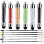 6 Pack XRONG Colors Crystal Capacitive Mini Stylus Universal Touch Screen Pen for Kindle Fire HD 8.9-Inch, Kindle Fire HD 7-Inch, Kindle Fire, Kindle Fire HD8, Kindle Fire HD10, Apple iPad 2, IP