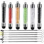 6 Pack XRONG Colors Crystal Capacitive Mini Stylus Universal Touch Screen Pen for Kindle Fire HD 8.9-Inch, Kindle Fire HD 7-Inch, Kindle Fire, Kindle Fire HD8, Kindle Fire HD10, Apple iPad 2, IP