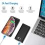 Portable Charger 30000mAh Power Bank External Battery Pack with LCD Digital Display Triple Intput and Dual Output Ports Compatible with All Smart Cell Phone, iPad and More (30000mah)