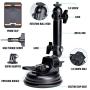 Action Camera Smartphone Suction Cup Race Car Cockpit Mount Motion Camcorder Vehicle Windshied Hood Rooftop Holder for GoPro Sony iPhone Hi-Speed Filming