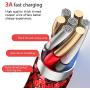 USB Type C Cable 3A Fast Charging, Benicabe(2-Pack 6FT) USB-A to USB-C Charge Braided Cord Compatible with Samsung Galaxy S10 S9 S8 S20 Plus, Note 10 9 8, and Other USB C Charger (2pack-6ft, Red)