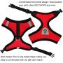 INVENHO Mesh Harness with Padded Vest for Puppy and Cats No Choke Design Ventilation Gift with Leash
