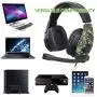 Newest Gaming Headset for Xbox one PS4-3.5mm Wired Over-Head Stereo Gaming Headset Headphone with Mic Microphone, Volume Control for PS4 PC Tablet Laptop Smartphone Xbox One