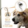 Mighty Paw Metal Potty Bell, an All Metal Dog Doorbell with Sleek Silver Bell and Support, The Thick-Walled Durable Bell Optimizes Sound Quality. Includes Training Guide