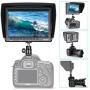 Neewer F100 7-inch 4k 1280x800 IPS Screen Camera Field Monitor with 1 Mini HDMI Cable for BMPCC,AV Cable for FPV, 16:10 or 4:3 Adjustable Display Ratio for DSLR and Camcorder(Battery NOT Included)