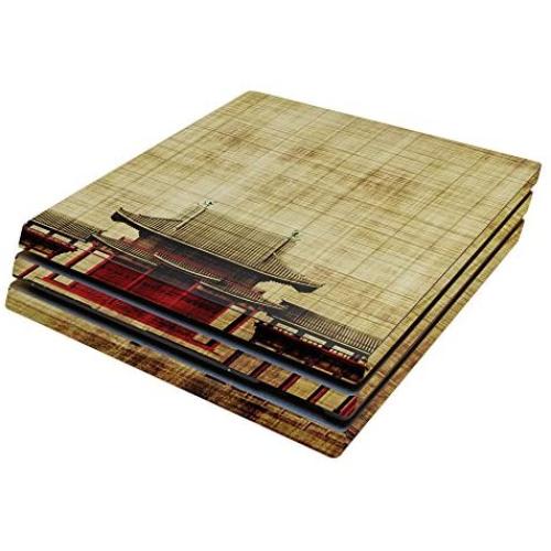 MightySkins Skin Compatible with Sony PS4 Pro Console - Japanese Pagoda | Protective, Durable, and Unique Vinyl Decal wrap Cover | Easy to Apply, Remove, and Change Styles | Made in The USA