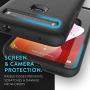 TUDIA Merge Designed for TCL 10L Case/TCL 10 Lite Case, Rugged Slim Dual Layer Protective Phone Case for TCL 10L / TCL 10 Lite (Matte Black)