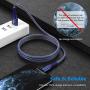 iPhone Charger, MFi Certified Lightning Cable 5 Pack (3/3/6/6/10FT) Charging USB Syncing Denim Braided Data Cable Compatible with iPhone 11/Pro/Xs Max/X/XS/XR/XS Max/8/Plus/7/7 Plus/6/6S/6 Plus