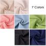 7 Pcs/Set Linen Needlework Fabric Solid Colour Cloth Garments Crafts Accessories Square Embroidery Cloth(5050CM)