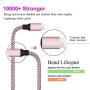 Phone Charger Cable Rose Gold - Sagmoc USB Cord with Highspeed Nylon Braided 【5 Pack】10FT 2x6FT 3FT 2FT Compatible with XS/XS MAX/XR/X/8/8Plus/7/7Plus/6/6Plus/6s/6sPlus/5/5s/AIR/PRO and More (Pink)