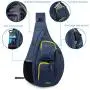 WANDF Sling Bag One Strap Backpack Travel Crossbody Backpack Water-Resistant