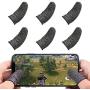 Mobile Gaming Controller Finger Sleeve Sets,Ultra-Thin Anti-Sweat Breathable Soft Touch Screen Thumb Sleeve Sensitive for PUBG Mobile/Knives Out/Rules of Survival,for iPhone/iPad/Android Accessories