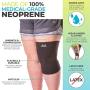 BraceAbility Plus Size Neoprene Knee Sleeve | XXXL Obesity Compression Support Brace for Bariatric Women & Men with Big Thighs & Arthritis Joint Pain (3XL)