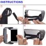 TFY Universal Phone Sun Shade & Glare Visor Shield for 4.5 Inch to 5.5 Inch Smartphones - Compatible with Phone XS/Max XR iPhone X / 8/8 Plus / 6 / 6S / 7 Plus - Samsung Galaxy S10 / S10 Edge