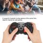 Mobile Gaming Controller, Wireless Mobile Controller Support for NFC, Vibration and Gyro Functions Bluetooth Gamepad for Switch/Switch Lite Console Cellphone Gamepad Accessories(Black)