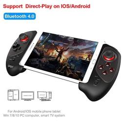 LFJNET Retractable Wireless Bluetooth Game Controller Gamepad,Support PC,Laptop, iOS,Android and TV Box