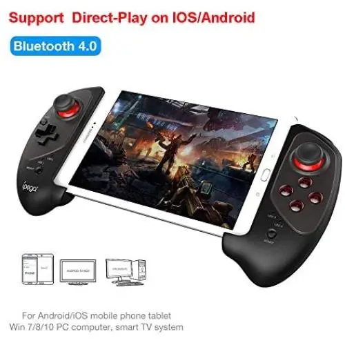 LFJNET Retractable Wireless Bluetooth Game Controller Gamepad,Support PC,Laptop, iOS,Android and TV Box