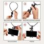 FastSun Phone Neck Holder Lazy Neck Holder Stand Universal Neck Hanging Holder Smart Phone Sport Camera Self-Timer Tool Adjustable 4-6 inch Bracket for iPhone Samsung for GoPro