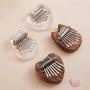 Kalimba Mini 8 Key, Thumb Piano, Solid Finger Piano Mahogany Body