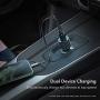 [2020 Latest] USB C PD Car Charger, POWLAKEN 36W 2-Port Fast PD Car Charger with Dual 18W Power Delivery for iPhone 11/11 Pro/11 Pro Max, Galaxy Phone and More (USB C to C & Lightning Cable Included)