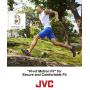 JVC HAECX20B Sports Clip Inner Ear Headphones, Black