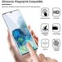 [2+2] HATOSHI Designed for Samsung Galaxy S20 Plus 5G (6.7-inch), 2 Pack Flexible TPU Film Screen Protector + 2 Pack Tempered Glass Camera Lens Protector, [Full Coverage] [Bubble Free]Case Friendly Screen Cover for S20+