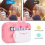 Mini Thermal Printer, 1080P Dual‑Lens 2.4‑Inch 16G Instant Print Camera for Kids, Toy Camera with Print Paper, Portable Digital Creative Print Camera for Boys and Girls(Pink)