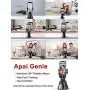 Portable All-in-one Smart Selfie Stick, 360° Rotates Auto Face & Object Tracking Vlog Shooting Smartphone Mount Holder