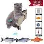 HI NINGER Floppy Fish Cat Toy, Electric Moving Fish Toy for Cats, Dancing Wiggle Fish Cat Toy, Realistic Interactive Flopping Fish Cat Kicker Catnip Toys for Indoor Cat Exercise