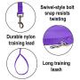 Hi Kiss Dog/Puppy Obedience Recall Training Agility Lead - 15ft 20ft 30ft 50ft 100ft Training Leash - Great for Training, Play, Camping, or Backyard