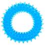 PET IN A BAG Dog Toothbrush Chew Toy for Small and Medium Dogs - Non-Toxic Teeth Cleaning Dog Tartar Remover - Baby Blue Rubber Ring for Dogs with Health Benefits - Murphy & Roxy