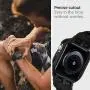Spigen Rugged Armor Pro Designed for Apple Watch Case with Band for 44mm Series 5 / Series 4 - Black