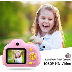 Gifts for 3 4 5 6 Year Old Girls,OMWay Kids Camera for Girls, Outdoor Toys for 5 6 7 8 Year Old Toddlers Children,8MP HD Video Camera, Pink(32GB SD Card Included).