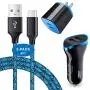 USB Type C Charger, Wall Charger, Car Charger, AndHot Dual Port Wall Adapter with Car Charger Adapter + 2Pack 6ft Fast Charging Cable Compatible with Moto Z3 Play/G6/G6 Plus/G7/G8/Z2 Force/Z4/X4/X5/Z USB Type C Charger, Wall Charger, Car Charger, AndHot Dual Port Wall Adapter with Car Charger Adapter + 2Pack 6ft Fast Charging Cable Compatible with Moto Z3 Play/G6/G6 Plus/G7/G8/Z2 Force/Z4/X4/X5/Z