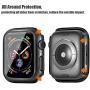 Alinsea Screen Protector for Apple Watch 40mm Case with Built-in Tempered Glass Screen Protector [2 Pack] [Daily Waterproof] [3D Full Coverage] All Around Cover Bumper Case for iwatch 40mm Series 4/5