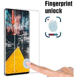 S10 Plus Screen Protector Tempered Glass for Samsung Galaxy S10 Plus Case Friendly 9H Hardness 3D Curved HD Coverage [Fingerprint ID Enabled] [2-Pack]a1