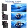Phone Camera Lens,TODI 4K HD 2 in 1 120° Wide Angle Lens, 20X Macro Lens,Clip-On Phone Lens Compatible iPhone,Samsung, Most Andriod Phones No Distortion