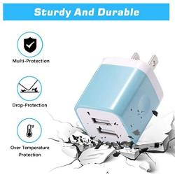X-EDITION USB Wall Charger, Charging Block 4-Pack 2.1A Dual Port USB Power Adapter Wall Charger Plug Cube Compatible with Phone Xs Max XR X 8 7 6 Plus 5 4, Pad, Samsung, LG, Moto, Android More