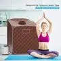 Giantex Portable Steam Sauna Spa 2L Folding Private Sauna Tent W/Chair Foot Massage Roller Absorbent Pad and 9 Adjustable Temperature Levels Spa Tent for Weight Loss Stress Fatigue (Coffee) Giantex Portable Steam Sauna Spa 2L Folding Private Sauna Tent W/Chair Foot Massage Roller Absorbent Pad and 9 Adjustable Temperature Levels Spa Tent for Weight Loss Stress Fatigue (Coffee)