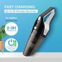 Aitsite Cordless Handheld Vacuum,8KPA Portable Rechargeable Car Vacuum Cleaner Powerful Suction Car Vacuum Cleaner Mini Hand Held Wet and Dry Vacuum for Home Household Car Cleaning 03