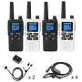 SAMCOM FWCN30A Two Way Radio 22 Channels with NOAA Weather Alert, Rechargeable Handheld FRS Long Range Walkie Talkie with Flashlight/LCD Display/Call Tone/Group (4 Packs) (Black/White) SAMCOM FWCN30A Two Way Radio 22 Channels with NOAA Weather Alert, Rechargeable Handheld FRS Long Range Walkie Talkie with Flashlight/LCD Display/Call Tone/Group (4 Packs) (Black/White)