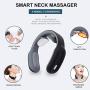 Neck Massager, Wandwoo Portable Cordless Neck Massage with Heat, 3 Modes and 15 Speeds for Office, Home,Travel and Gift-Black