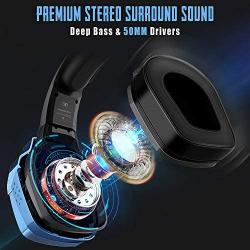 Gaming Headset PS4, Deep Bass Surround Sound Stereo Xbox One Headset, Beexcellent Gaming Headset with Microphone, LED Light & Noise Isolation, PS4 Gamer Headset Compatible with PC, PS4, Xbox One