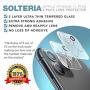 Solteria iPhone 11 Camera Protector 2 Pack - Clear Tempered Glass 9H Hardness iPhone 11 Lens Protector - Safe Lens Cover for Apple iPhone 11 Pro Back Camera Lenses - iPhone Lens Protector 11 Pro Max