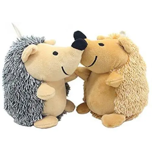 Umiee Plush Squeak Toys for Small Dogs and Puppy Pet Bite Chew Toys with Squeakers Small Stuffed Dog Toys 2 Pack Hedgehog Umiee Plush Squeak Toys for Small Dogs and Puppy Pet Bite Chew Toys with Squeakers Small Stuffed Dog Toys 2 Pack Hedgehog