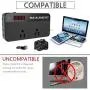 BMK 200W Car Power Inverter DC 12V to 110V AC Car Inverter 4 USB Ports Charger Adapter Car Plug Converter with Switch and Current LCD Screen BMK 200W Car Power Inverter DC 12V to 110V AC Car Inverter 4 USB Ports Charger Adapter Car Plug Converter with Switch and Current LCD Screen